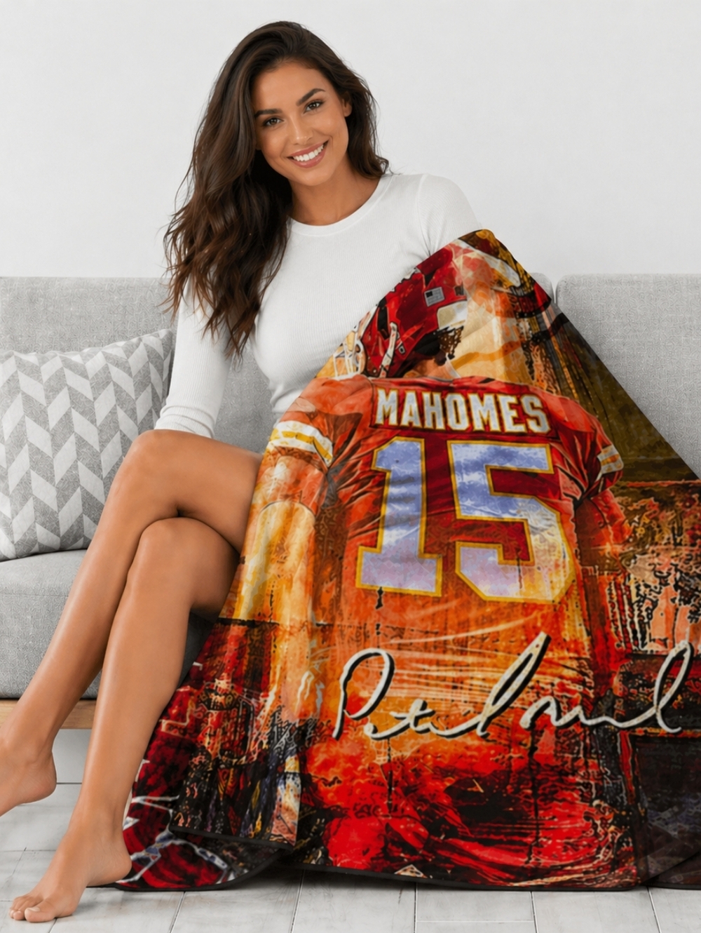 Patrick Mahomes Blanket Throw
